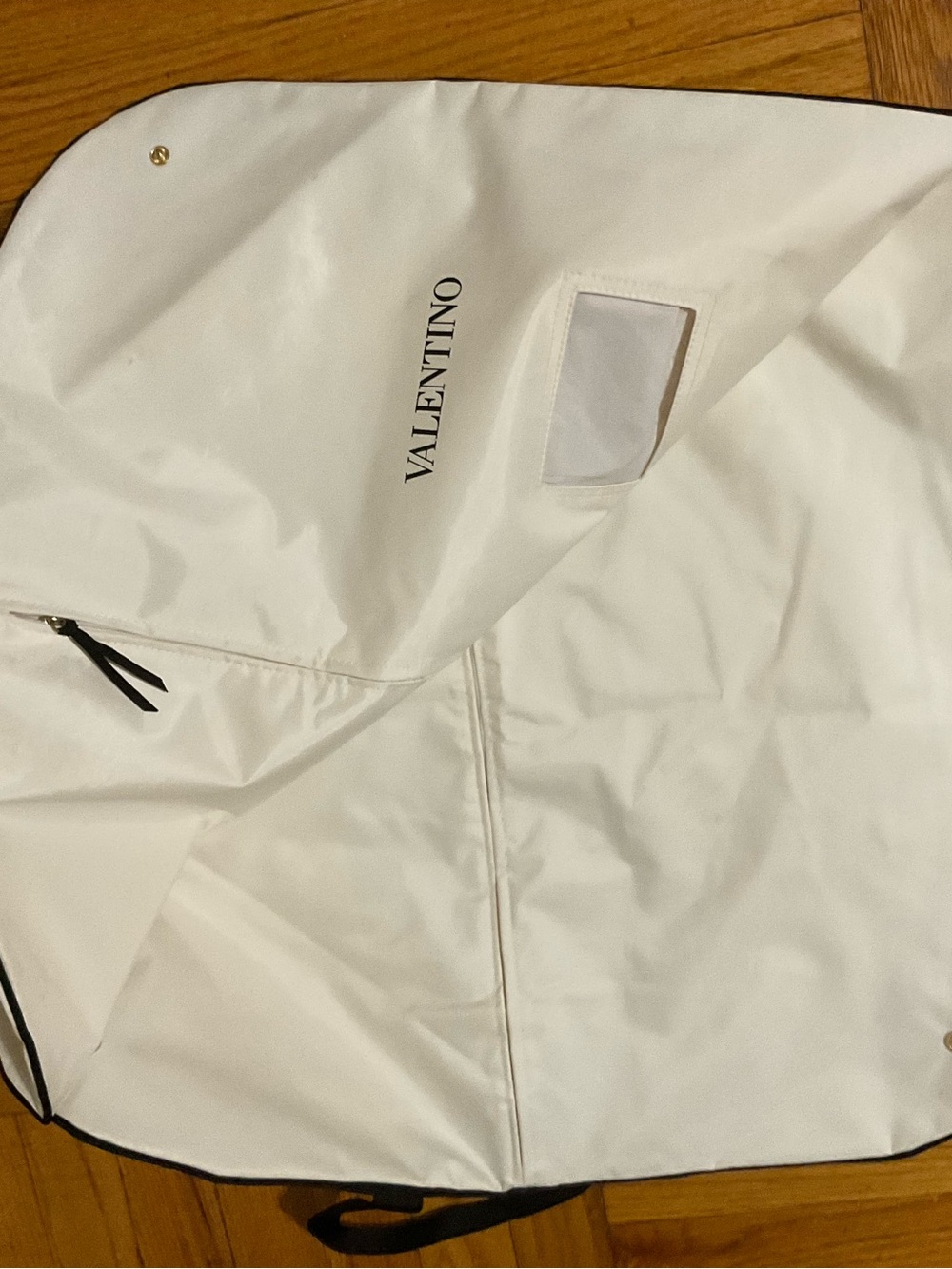 Valentino White Logo Garment Cover